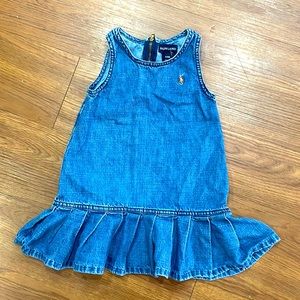 Ralph Lauren vintage denim pleated dress